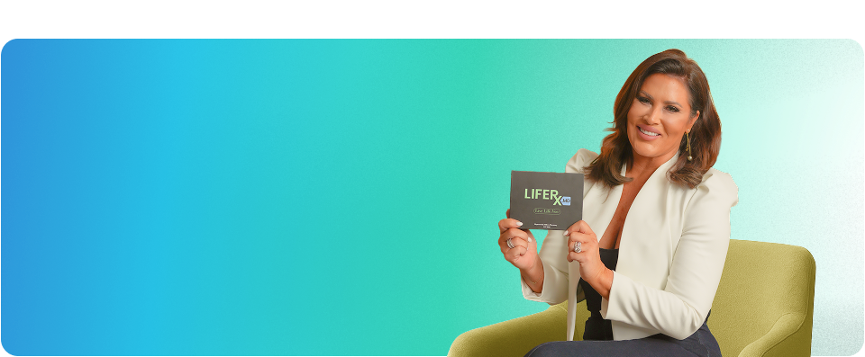 Emily Simpson celebrating progress with LifeRx.md