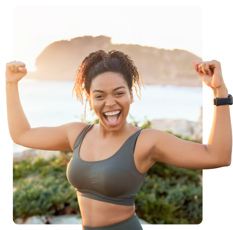 California member smiling after a LifeRxMD virtual visit