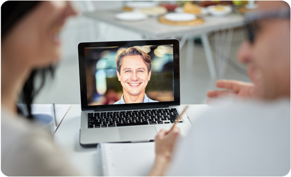 Customer meeting with a LifeRx.md support specialist over video