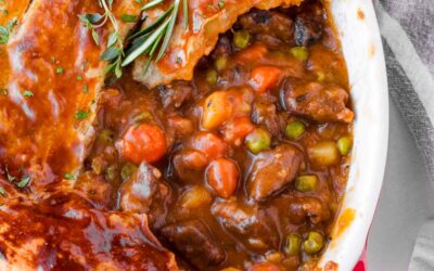 Easy Beef Pot Pie with Crescent Roll Crust