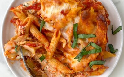 Zesty Gluten-Free Ziti with Turkey Sausage & Veggies