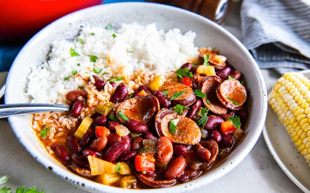 Balanced Bowl: Sausage, Beans, and Rice
