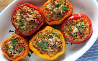 Sunday Night Satisfying Sausage Stuffed Pepper Rings